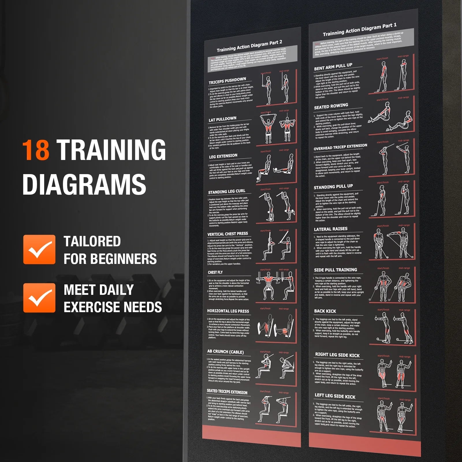 All-In-One Home Gym System with Folding Chest Press – 90+ Exercises in One Space-Saving Machine