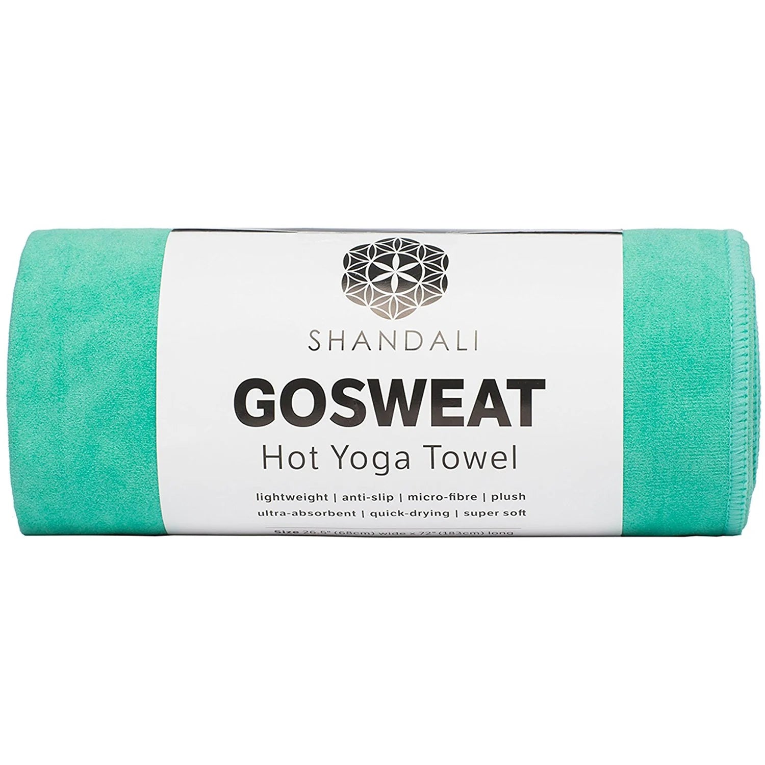 Gosweat Hot Yoga Towel in Gray - Super Absorbent, 100% Microfiber, Suede, Bikram Yoga Towel