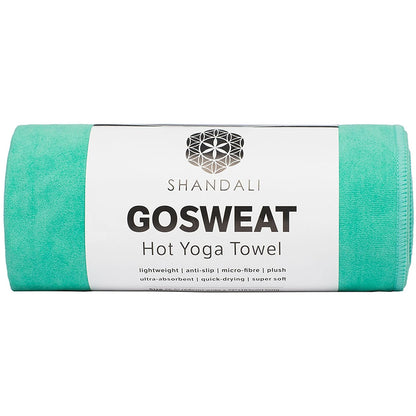 Gosweat Hot Yoga Towel in Gray - Super Absorbent, 100% Microfiber, Suede, Bikram Yoga Towel
